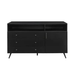 Kirkland's Home Midnight Mid-Century Modern Sideboard- Cabinets & Sideboards