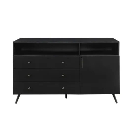 Kirkland's Home Midnight Mid-Century Modern Sideboard- Cabinets & Sideboards