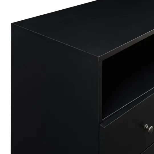 Kirkland's Home Midnight Mid-Century Modern Sideboard- Cabinets & Sideboards