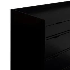 Kirkland's Home Midnight Solid Wood Pull Tab Large Dresser- Dressers & Chests