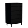 Kirkland's Home Midnight Solid Wood Pull Tab Dresser- Dressers & Chests