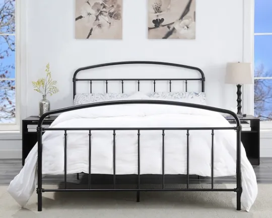 Kirkland's Home Midnight Vintage Arch Queen Bed Frame- Beds & Headboards