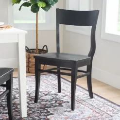 Kirkland's Home Midnight Wave Frame Dining Chairs, Set Of 2- Dining Chairs