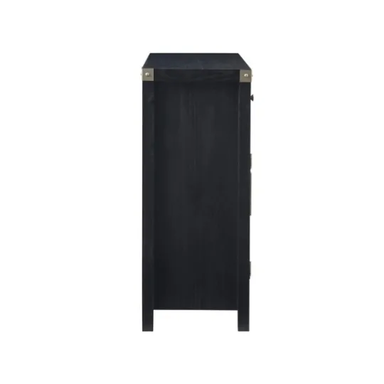 Kirkland's Home Midnight X-Shaped Doors Decorative Chest- Cabinets & Sideboards