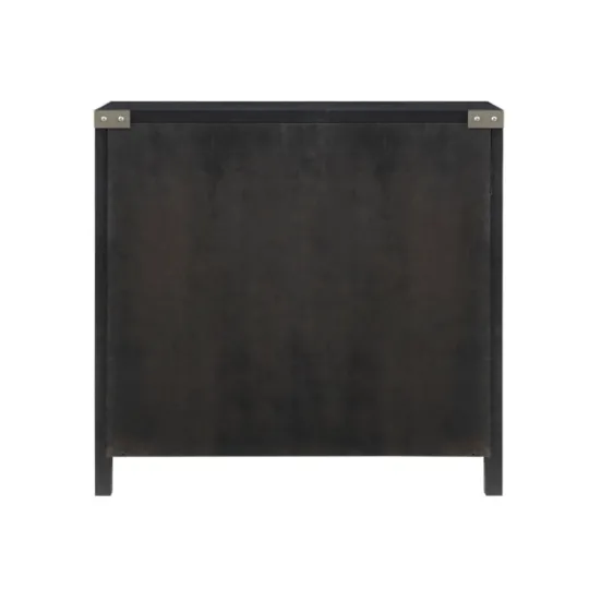 Kirkland's Home Midnight X-Shaped Doors Decorative Chest- Cabinets & Sideboards