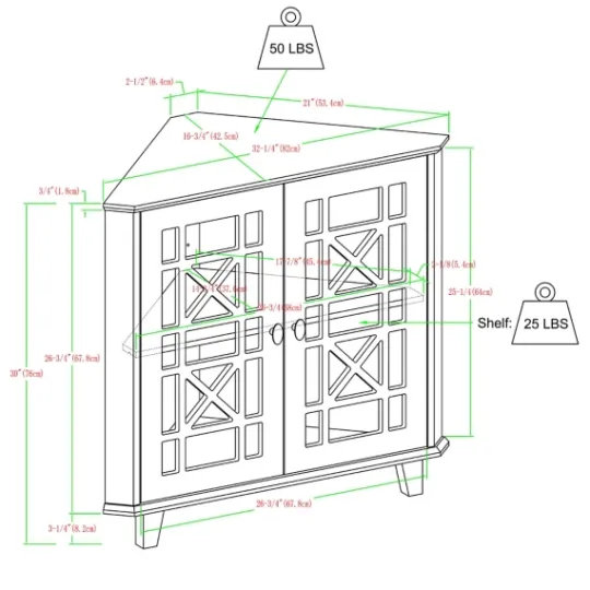 Kirkland's Home Mikie Corner Cabinet- Cabinets & Sideboards
