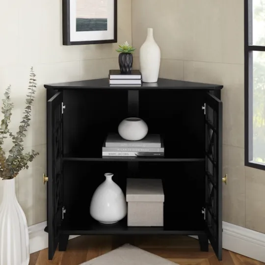 Kirkland's Home Mikie Corner Cabinet- Cabinets & Sideboards