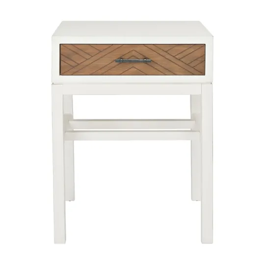 Kirkland's Home Milo Honey Herringbone Accent Table- Accent & End Tables