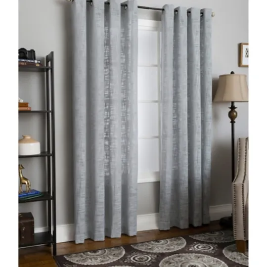 Kirkland's Home Mineral Woven Single Curtain Panel, 84 In.- Curtains & Drapes