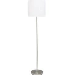 Kirkland's Home Minimal Brushed Nickel Stem Floor Lamp- Floor Lamps