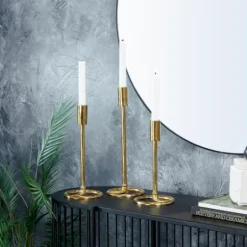 Kirkland's Home Minimalist Circle Base 3-Pc. Candlestick Set- Candle Holders