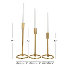 Kirkland's Home Minimalist Circle Base 3-Pc. Candlestick Set- Candle Holders