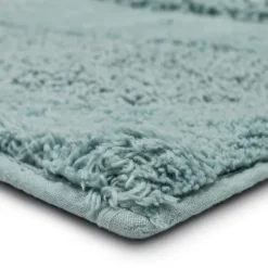 Kirkland's Home Mint Asymmetrical Cotton Bath Mat, 24 In.- Bathroom Rugs