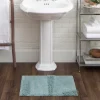 Kirkland's Home Mint Asymmetrical Cotton Bath Mat, 45 In.- Bathroom Rugs