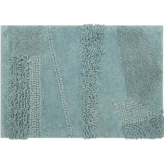 Kirkland's Home Mint Asymmetrical Cotton Bath Mat, 45 In.- Bathroom Rugs