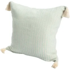 Kirkland's Home Mint Trapeze Organic Cotton Throw Pillow- Pillows