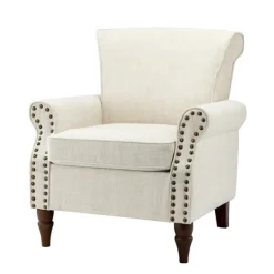 Kirkland's Home Miriam Nailhead Trim Armchair- Accent Chairs