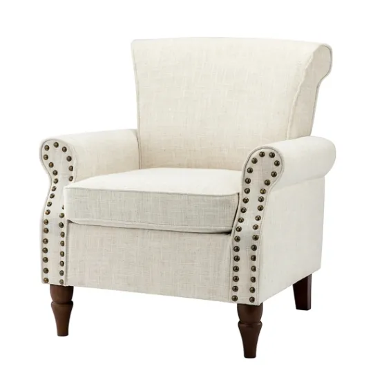 Kirkland's Home Miriam Nailhead Trim Armchair- Accent Chairs