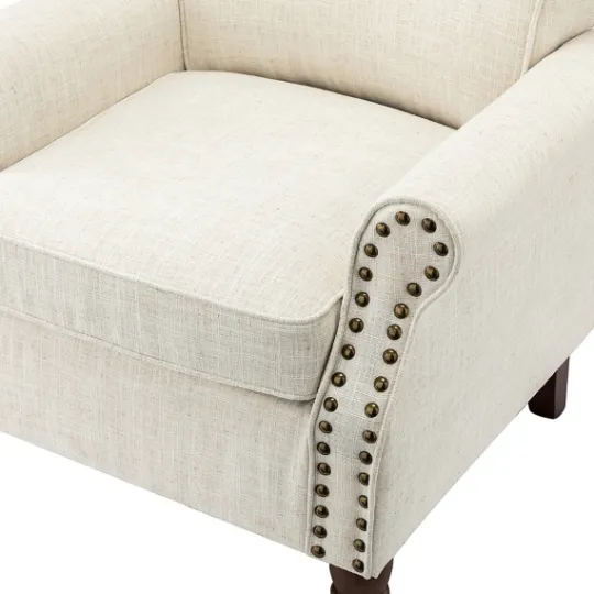 Kirkland's Home Miriam Nailhead Trim Armchair- Accent Chairs