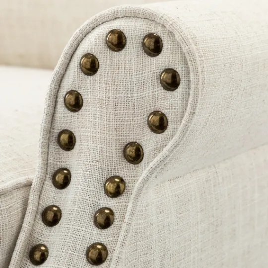 Kirkland's Home Miriam Nailhead Trim Armchair- Accent Chairs