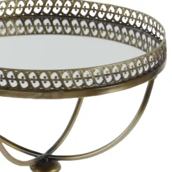 Kirkland's Home Mirror Top Metal Accent Table- Accent & End Tables