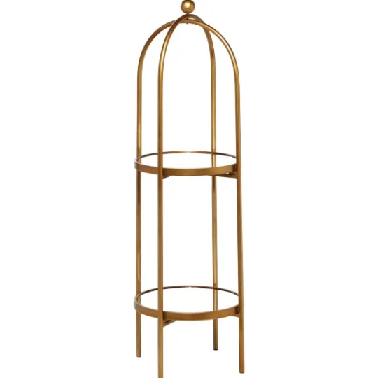 Kirkland's Home Mirrored Two-Tier Cage Shelf- Bookshelves