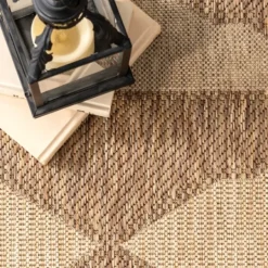 Kirkland's Home Mitchell Geo Diamonds Outdoor Rug, 8X10- Outdoor Rugs