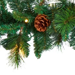 Kirkland's Home Mixed Pine Clear Led Lighted Garland- Arrangements & Greenery