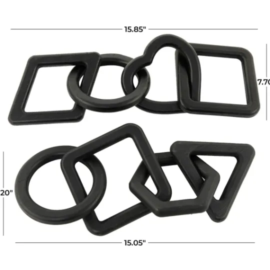 Kirkland's Home Mixed Shapes Chain Sculptures, Set Of 2- Statues & Figurines