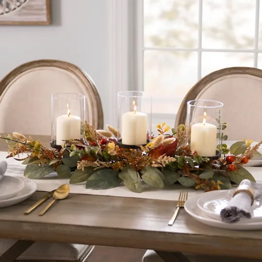 Kirkland's Home Mixed Wheat And Protea Fall Centerpiece- Arrangements & Greenery