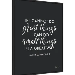Kirkland's Home Mlk Words Of Wisdom Iii Framed Canvas Art Print- Wall Quotes & Signs
