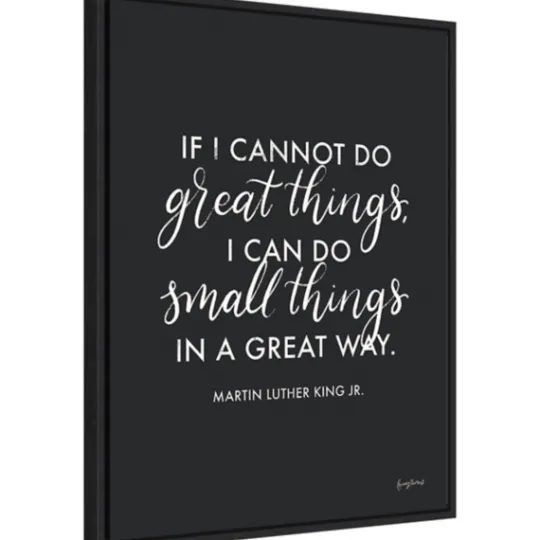 Kirkland's Home Mlk Words Of Wisdom Iii Framed Canvas Art Print- Wall Quotes & Signs