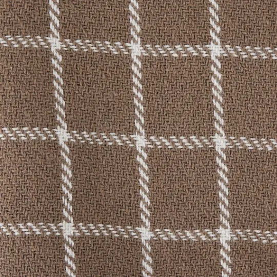 Kirkland's Home Mocha Plaid Fringed Throw- Blankets & Throws