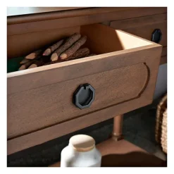 Kirkland's Home Modern Carved Accent Console Table- Console Tables