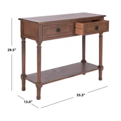 Kirkland's Home Modern Carved Accent Console Table- Console Tables