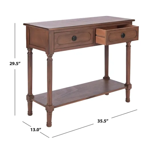Kirkland's Home Modern Carved Accent Console Table- Console Tables
