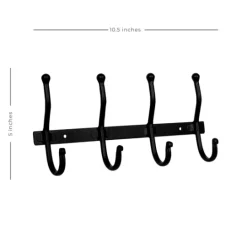 Kirkland's Home Modern Farmhouse Black Metal Wall Hooks- Hooks