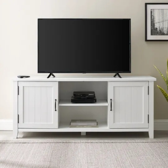 Kirkland's Home Modern Farmhouse 2-Door Tv Stand- Tv Stands & Media Consoles