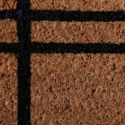 Kirkland's Home Modern Farmhouse Plaid Coir Doormat- Doormats