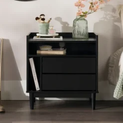 Kirkland's Home Modern Frame Wood Nightstand- Nightstands