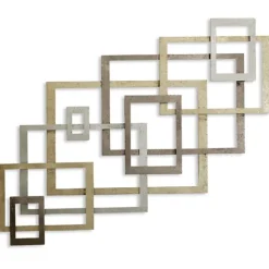 Kirkland's Home Modern Glossy Squares Wall Sculpture- Wall Plaques