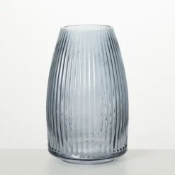 Kirkland's Home Modern Ribbed Glass Vase- Vases