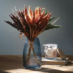 Kirkland's Home Modern Ribbed Glass Vase- Vases