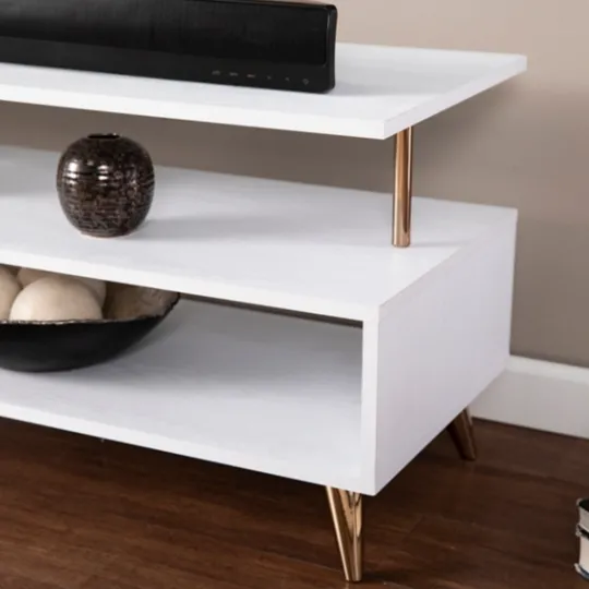 Kirkland's Home Modern Shape Tv Stand- Tv Stands & Media Consoles