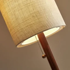 Kirkland's Home Modern Wood Emma Floor Lamp- Floor Lamps