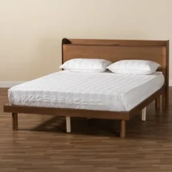 Kirkland's Home Modern Wood Full Platform Bed- Beds & Headboards