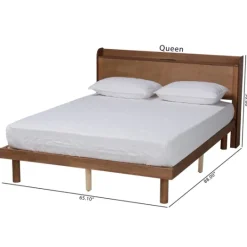 Kirkland's Home Modern Wood Queen Platform Bed- Beds & Headboards