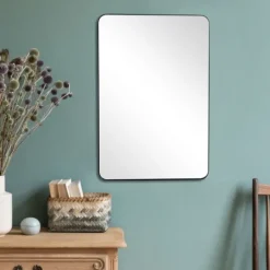 Kirkland's Home Moira Rectangular Thin Frame Mirror- Decorative Mirrors