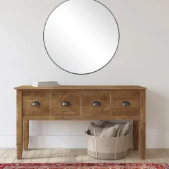Kirkland's Home Moira Rounded Thin Frame Mirror, 32 In.- Decorative Mirrors