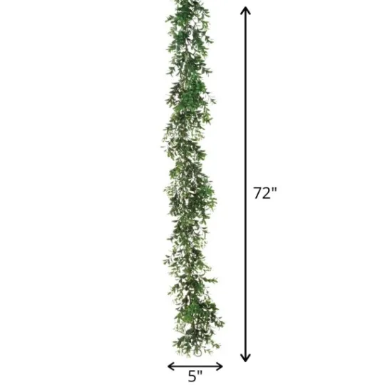 Kirkland's Home Monochromatic Boxwood Garland, 72 In.- Arrangements & Greenery